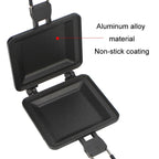 COOL CAMP CF-807 Outdoor Camping Folding Portable Sandwich Nonstick Grill Pan Toast Double Sided Skillet