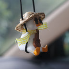 Car Cartoon Duck Rear View Mirror Interior Pendant
