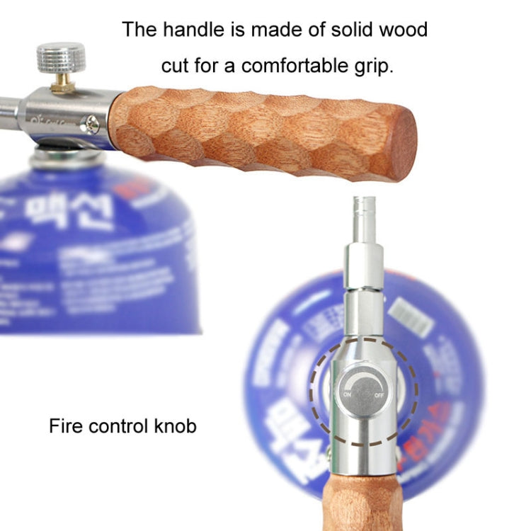 COOL CAMP CF-77773 Outdoor Camping Flamethrower Portable Wooden Handle BBQ Igniter