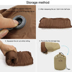 COOL CAMP CF-1111 Outdoor Automatic Inflatable Pillow Portable Travel Camping Tent Nap Sponge Pillow