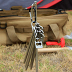 COOLCAMP CF-A207 Outdoor Camping Tent Peg Organizer Portable Stainless Steel Camping Peg Shelf, 28x105mm