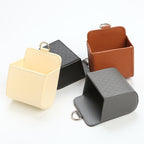 Car Air Outlet Leather Multifunctional Mobile Phone Card Hanging Storage Box, Black, Gray, Brown, Beige