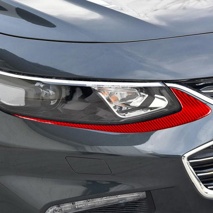 For Chevrolet Malibu 2016-2024 2pcs /Set Left-hand Drive Headlight Eyebrow Sticker