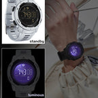 SANDA 2145 Calorie Pedometer Alarm Clock Waterproof Multifunctional Hiking Sports Shockproof Smart Watch