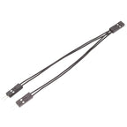 3pcs DuPont Terminal Wire DuPont 2.54 Connection Cable 2Pin 1 To 2 Wire One Female To Two Males, 10cm