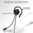 SOYTO SY227 Single-side Operator Ear Hook Headset Corded Computer Headset, Separation USB Wire Control