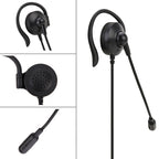 SOYTO SY227 Single-side Operator Ear Hook Headset Corded Computer Headset, Separation USB Wire Control