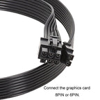 For Corsair 18AWG Flat Cable Power Module Cable Graphics Card Module Cable 8Pin To 8Pin 6+2, 50cm For Corsair, 60cm For Corsair