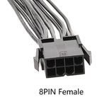 CPU 8Pin To 8+4Pin Adapter Cable Power Supply Motherboard Processor Power Cable, 20cm, 30cm