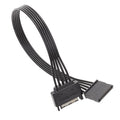 Power Supply SATA 15Pin Male And Female Extension Cable Durable Hard Disk Drive Power Connection Cables, 30cm 15Pin, 60cm 15Pin