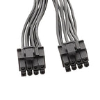 8P Female To Dual 6+2Pin Male Graphics Card Power Cable 8P To Dual 8P 1 To 2 Power Adapter Cable, 8P Female To Dual 6+2Pin Male