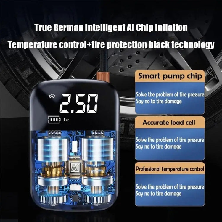 Car Portable Electric Tire Inflator Pump, Wired, Wireless Standard, Wireless Upgrade, Wireless Dual Use