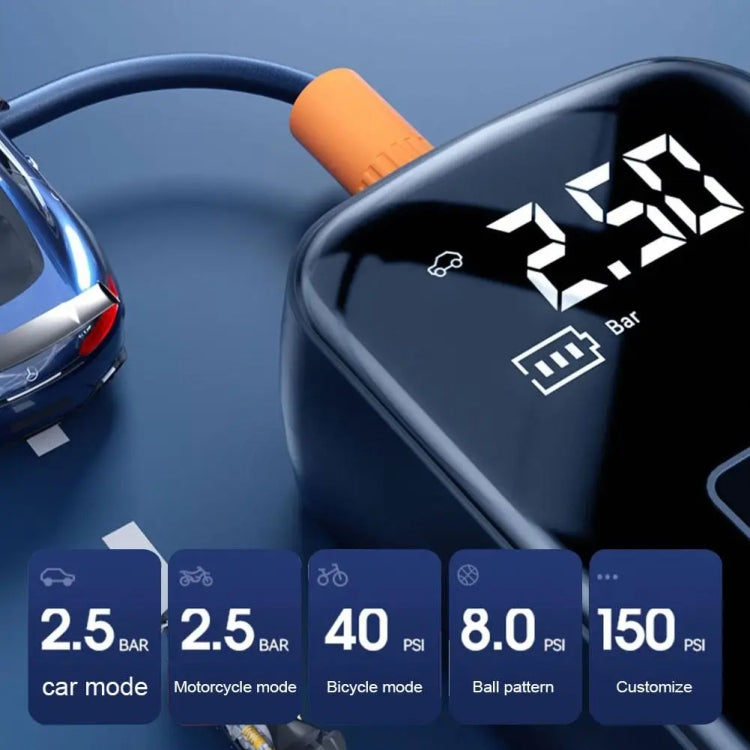 Car Portable Electric Tire Inflator Pump, Wired, Wireless Standard, Wireless Upgrade, Wireless Dual Use