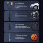 Car Portable Electric Tire Inflator Pump, Wired, Wireless Standard, Wireless Upgrade, Wireless Dual Use