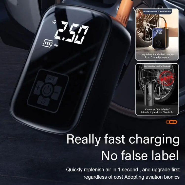 Car Portable Electric Tire Inflator Pump, Wired, Wireless Standard, Wireless Upgrade, Wireless Dual Use
