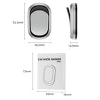 2pcs/set Car Adhesive Multifunctional Invisible Hook