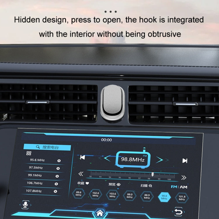 2pcs/set Car Adhesive Multifunctional Invisible Hook