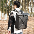 Cwatcun D113 Shoulder Leisure Camera Bag Waterproof High Capacity Outdoor Travel Photography Bag, Small Black, Large Black