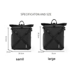 Cwatcun D113 Shoulder Leisure Camera Bag Waterproof High Capacity Outdoor Travel Photography Bag, Small Black, Large Black