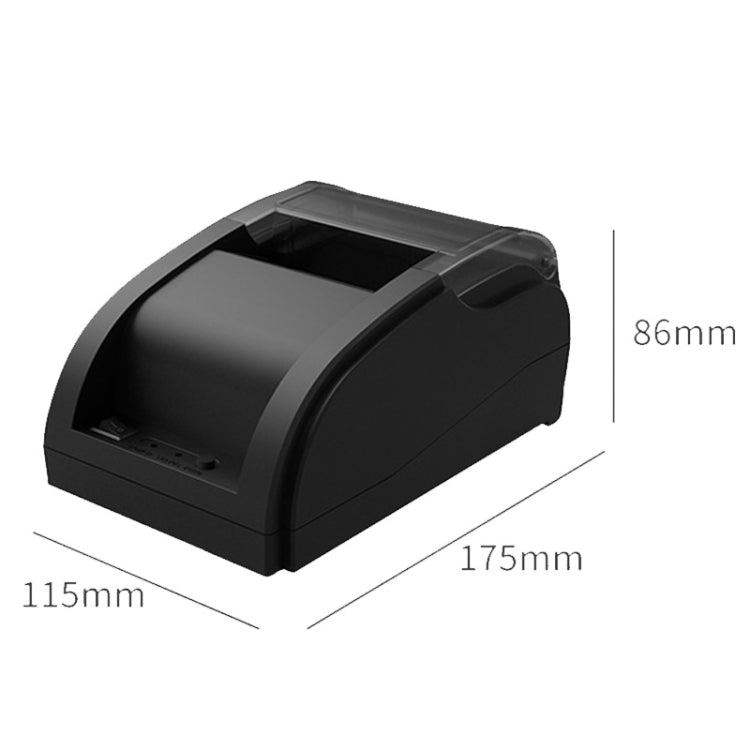 58mm USB Computer Version+Mobile Bluetooth Automatic Order Takeout Receipt Cashier Thermal Printer, US Plug, UK Plug, EU Plug