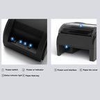 58mm USB Computer Version+Mobile Bluetooth Automatic Order Takeout Receipt Cashier Thermal Printer, US Plug, UK Plug, EU Plug