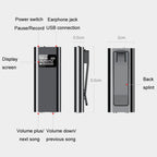 Q25 Intelligent Voice Recorder With Screen HD Noise Canceling Back Clip Voice Reporter, 4GB, 8GB, 16GB, 32GB