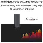 Q25 Intelligent Voice Recorder With Screen HD Noise Canceling Back Clip Voice Reporter, 4GB, 8GB, 16GB, 32GB