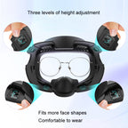 AMVR Q3FC1 For Meta Quest3 Mask Ice Silk Breathable Leather Material