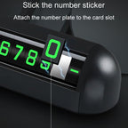 Automobile Temporary Parking License Plate Move Car Phone Number Cards