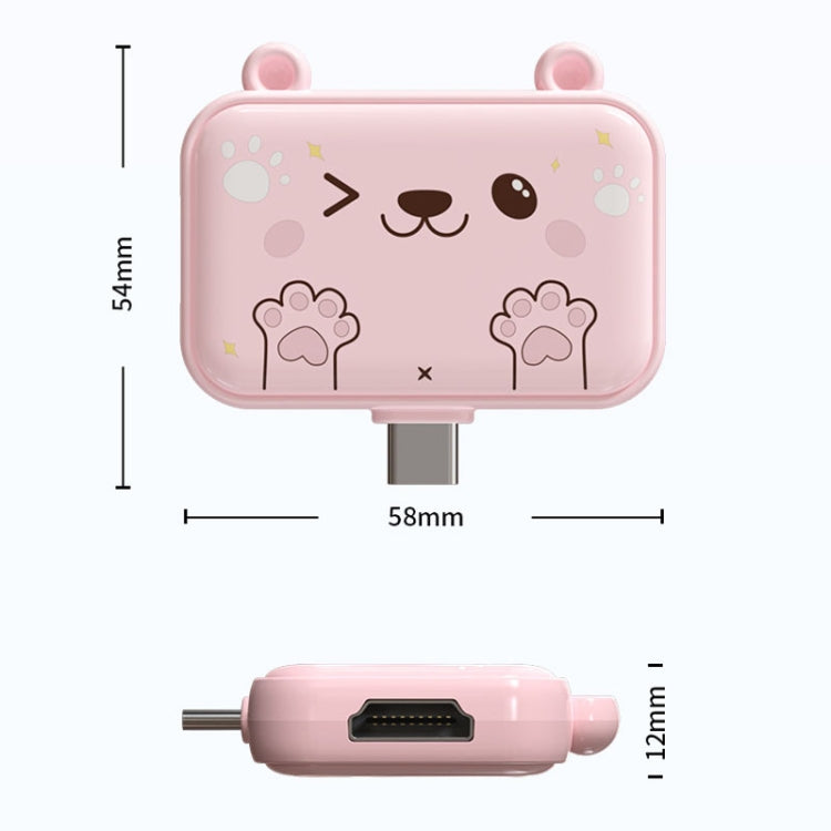 3 In 1 Type-C Docking Station USB Hub For iPad / Phone Docking Station, 3H HDMI+PD+USB3.0  White, 3C USB3.0+USB2.0 x 2 White, 3A USB3.0+USB2.0 x 2 White, 3H HDMI+PD+USB3.0 Pink, 3C USB3.0+USB2.0 x 2 Pink, 3A USB3.0+USB2.0 x 2 Pink