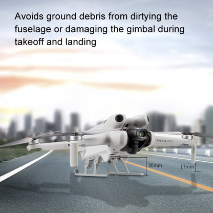 For DJI Mini 4 Pro Landing Gear Base Gimbal Protector Folding Booster Kickstand, For DJI Mini 4 Pro