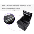 80mm USB+Network Port Thermal Receipt Printer Store Cashier Printer, US Plug, EU Plug, UK Plug