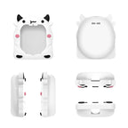 For Tamagotchi Uni (2023) Pet Game Console Silicone Protective Case, White Cow