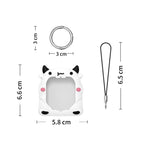 For Tamagotchi Uni (2023) Pet Game Console Silicone Protective Case, White Cow