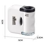 60x Portable Mini Microscope Pendant With LED Lights Outdoor Exploration Observation Fun Kids Toys