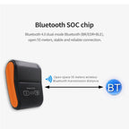 58mm Portable Logistics Takeaway Receipt Bluetooth Thermal Printer, US Plug, EU Plug, UK Plug