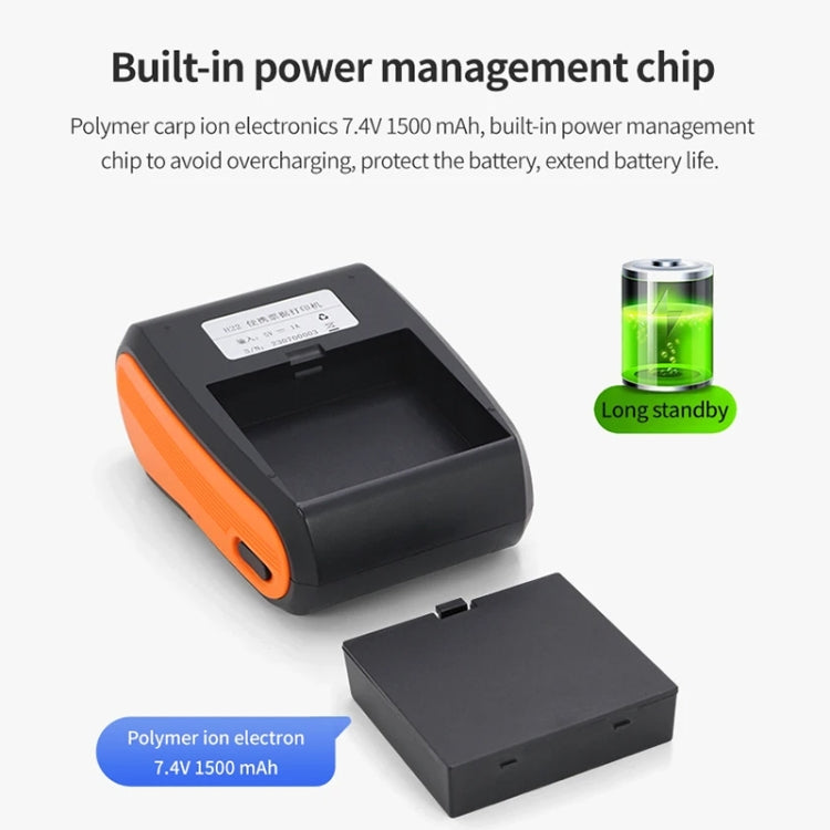 58mm Portable Logistics Takeaway Receipt Bluetooth Thermal Printer, US Plug, EU Plug, UK Plug