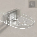 Traceless Wall Mounted Camera Bracket Home No-Punch Surveillance Rack Router Shelf, Transparent