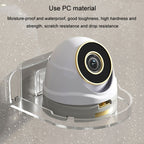 Traceless Wall Mounted Camera Bracket Home No-Punch Surveillance Rack Router Shelf, Transparent