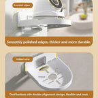 Traceless Wall Mounted Camera Bracket Home No-Punch Surveillance Rack Router Shelf, Transparent