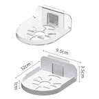 Traceless Wall Mounted Camera Bracket Home No-Punch Surveillance Rack Router Shelf, Transparent