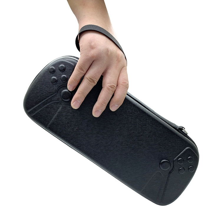 For Sony PlayStation Portal Hard Shell Case Portable Storage Bag, PU Cross Line, Oxford Cloth Diagonal Line, Oxford Cloth 1680D