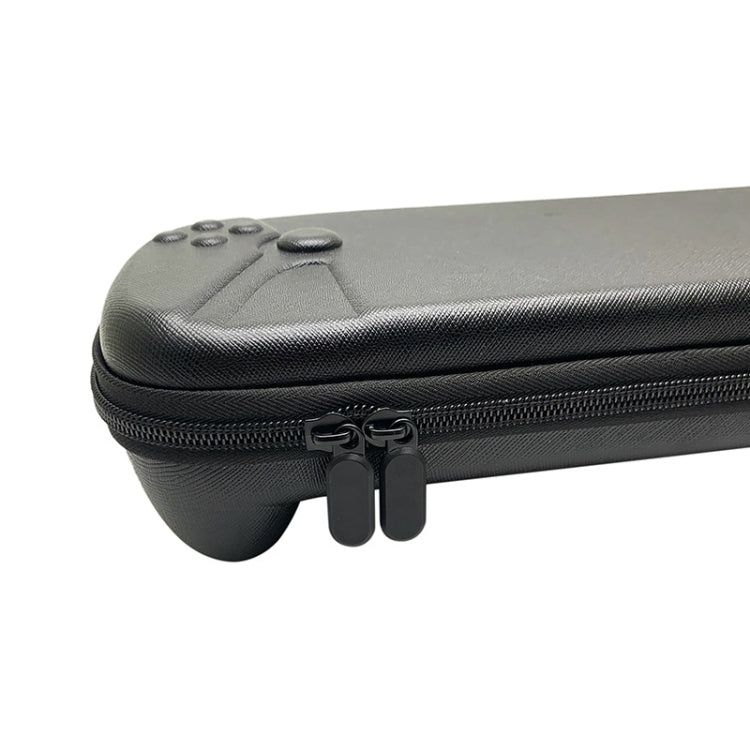For Sony PlayStation Portal Hard Shell Case Portable Storage Bag, PU Cross Line, Oxford Cloth Diagonal Line, Oxford Cloth 1680D