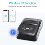 58mm Portable USB Charging Home Phone Bluetooth Thermal Printer, US Plug, EU Plug, UK Plug