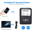 58mm Portable USB Charging Home Phone Bluetooth Thermal Printer, US Plug, EU Plug, UK Plug