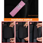 Car Seat Belt Cover Diamond Butterfly Shoulder Strap Cushion Cover, 6.5x23cm
