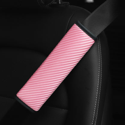 3D Striped Mesh Car Seat Belt Cover Shoulder Pads