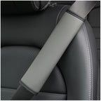 Skin Feeling Car Leather Seat Belt Cover Shoulder Pads, 6.5x23cm