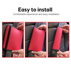 Skin Feeling Car Leather Seat Belt Cover Shoulder Pads, 6.5x23cm