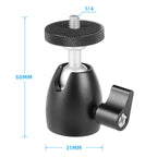 Q39 360 Degree Rotating Ball Tripod Projector Shooting Heads Accessories Cell Phone DSLR Camera Heads, 360 Degree Rotating Ball Tripod Heads